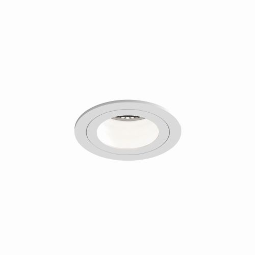 ASTRO PINHOLE SLIMLINE ROUND FIXED FIRE-RATED IP65 MATT WHITE