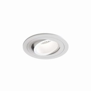 ASTRO PINHOLE SLIMLINE ROUND ADJUSTABLE FIRE-RATED MATT WHITE