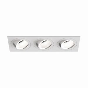 ASTRO PINHOLE SQUARE TRIPLE ADJUSTABLE MATT WHITE