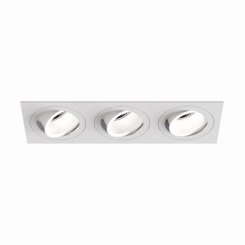 ASTRO PINHOLE SQUARE TRIPLE ADJUSTABLE MATT WHITE