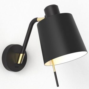 ASTRO EDWARD WALL SWITCHED MATT BLACK