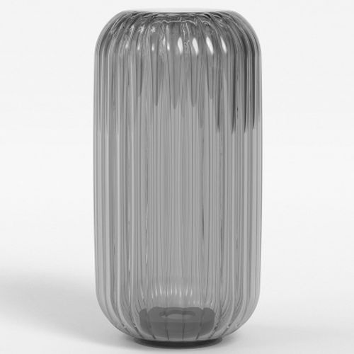 ASTRO TACOMA REED RIBBED GLASS SMOKE