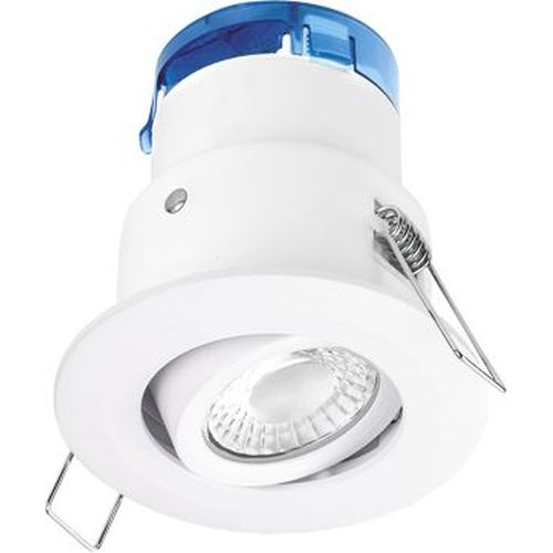 AURORA 240V 4W 410LM ADJUSTABLE DIMMABLE FIRE & ACOUSTIC RATED DOWNLIGHT WHITE 3000K