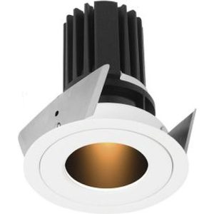 AURORA 240V 11W LED CRI97 FIXED OVAL TRIAC DIMMABLE RECESSED BAFFLE DOWNLIGHT 2700K