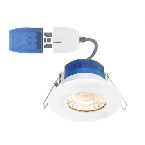 AURORA 240V 6W LED IP65 FIXED DIMMABLE FIRE RATED DOWNLIGHT FASTRFIX CRI90 WHITE 3000K