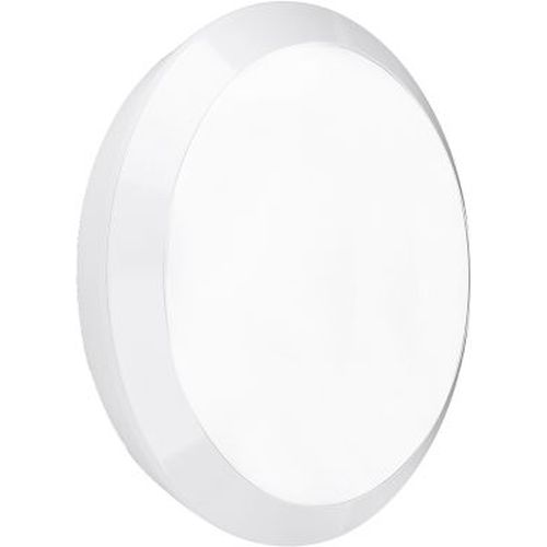 AURORA 220-240V 25W IP66 360MM 1800LM IK10 LED ROUND BULKHEAD WHITE EMERGENCY 4000K