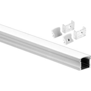 AURORA SURFACE DEEP ALU. PROFILE 2M KIT C/W MOUNTING CLIPS, FROSTED DIFFUSER, END CAPS