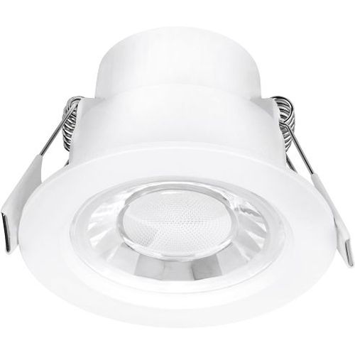 AURORA 240V 8W IP44 78MM 620LM 60° FIXED TRIAC DIMMABLE ROUND DOWNLIGHT 3000K