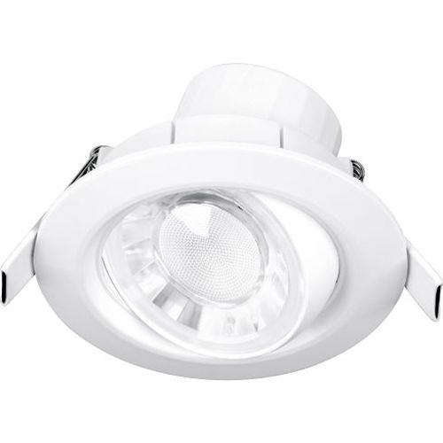 AURORA 240V 8W IP44 90MM 680LM 60° ADJUSTABLE TRIAC DIMMABLE ROUND LED DOWNLIGHT 4000K