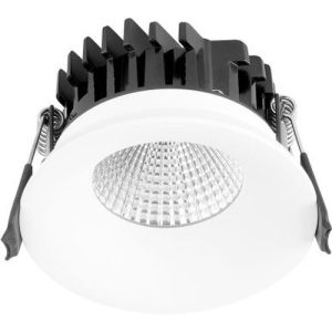 AURORA 220-240V 7W IP44 FIXED 10MM BAFFLE DIMMABLE LED DOWNLIGHT 4000K
