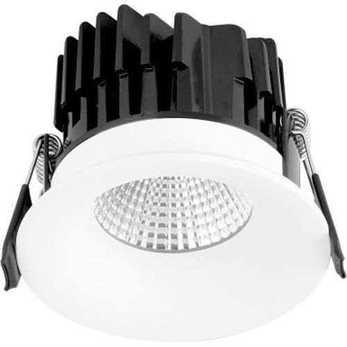 AURORA 220-240V 10W IP44 FIXED 10MM BAFFLE DIMMABLE LED DOWNLIGHT 3000K