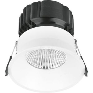 AURORA 220-240V 15W LED IP44 FIXED 20MM BAFFLE 1-10V DIMMABLE DOWNLIGHT 3000K
