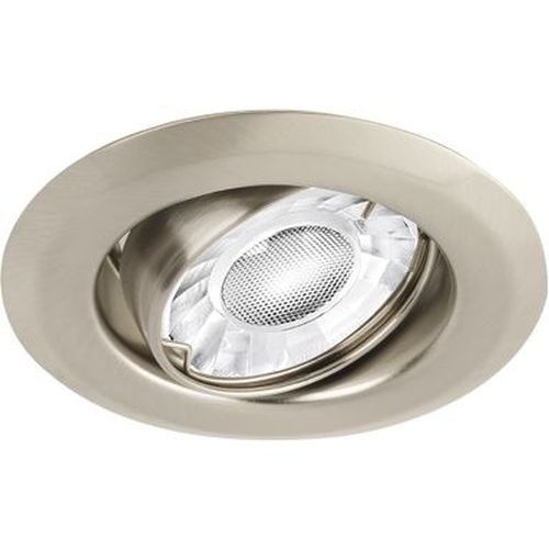 AURORA GU10 ADJUSTABLE PRESSED STEEL SPRING CLIP DOWNLIGHT SATIN NICKEL