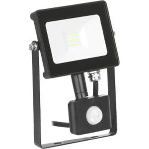 AURORA 240V 10W IP65 93X121MM 900LM IK08 ADJUSTABLE LED FLOODLIGHT PIR BLACK 4000K