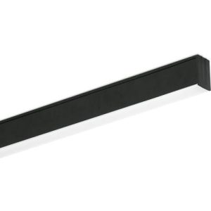 AURORA 220-240V 30W 1200MM 3000LM NON DIMMABLE LED LINEAR LIGHT BLACK 4000K 4FT SINGLE