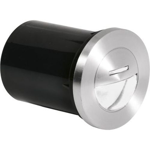 AURORA 240V 1W IP65 73MM 9LM ALUMINIUM RECESSED EYELID LED WALL LIGHT WHITE 6300K