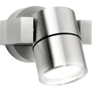 AURORA GU10 IP54 ANODISED ALUMINIUM ADJUSTABLE WALL LIGHT