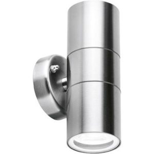 AURORA GU10 IP65 316 STAINLESS STEEL FIXED UP/DOWN WALL LIGHT
