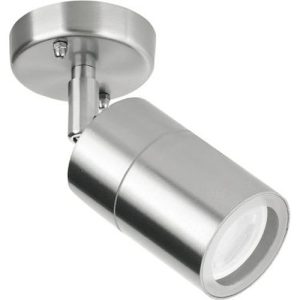 AURORA 240V GU10 IP44 STAINLESS STEEL ADJUSTABLE WALL LIGHT