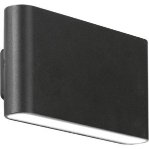 AURORA 240V 12W IP65 FIXED UP/DOWN LED WALL LIGHT GREY 4000K
