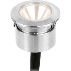 AURORA 350MA 1W LED IP68 S/S 316 ROUND MARKER LIGHT BLUE