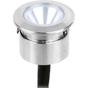 AURORA 350MA 1W 350MA IP68 31MM 316 STAINLESS STEEL ROUND LED MARKER LIGHT BLUE