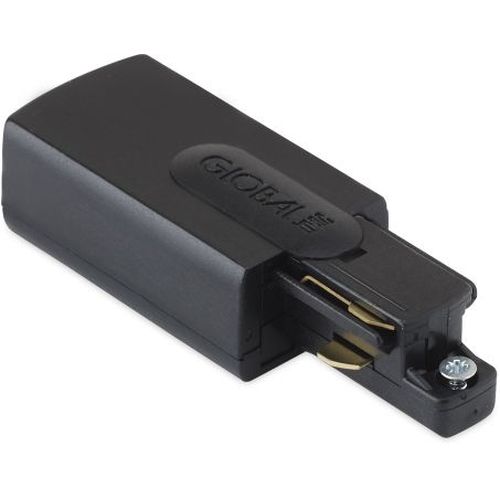 AURORA 250V GLOBAL LIVE END CONNECTOR LEFT HAND SINGLE CIRCUIT TRACK WHITE