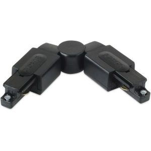 AURORA 250V GLOBAL ADJUSTABLE CONNECTOR SINGLE CIRCUIT TRACK BLACK