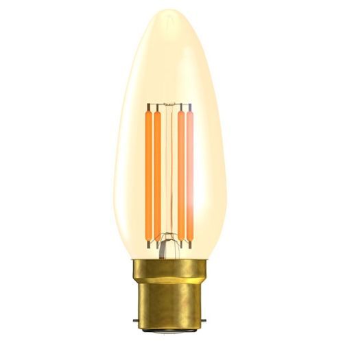 BELL 4W LED AMBER 2000K BC DIMMABLE CANDLE