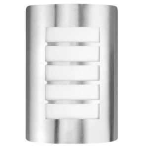 BELL STAINLESS STEEL LOUVRED LUNA WALL LIGHT