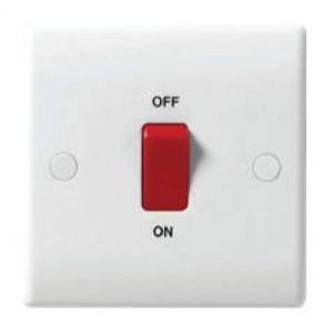 BG NEXUS 45A COOKER SWITCH SINGLE PLATE