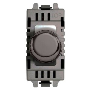 BG NEXUS 1G 2W GRID DIMMER BLACK NICKEL