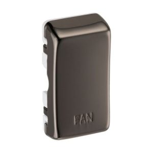 BG BLACK NICKEL GRID ROCKER MARKED FAN