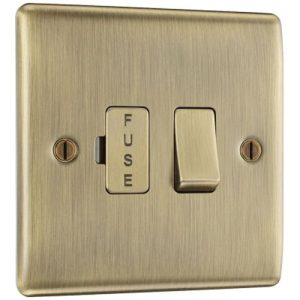 BG NEXUS SWITCHED FUSED SPUR ANT-BRASS