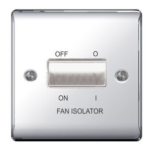 BG NEXUS POLISHED CHROME FAN ISOLATOR