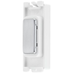 BG BRUSHED STEEL SWITCH BLANK MODULE