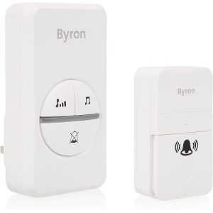 BYRON KINETIC WIRELESS DOOR CHIME - WHITE
