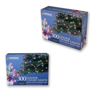 300 LED CHASER LIGHTS IN/OUT MULTI-COL.