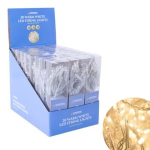 20 LED BATT STRING LIGHTS W/WHI