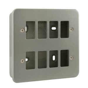 CLICK GRIDPRO METAL CLAD FRONTPLATES GRIDPRO 8-GANG METAL CLAD PLATE