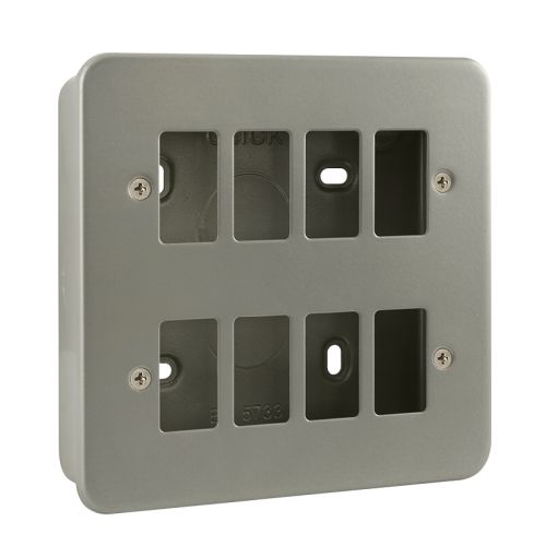 CLICK GRIDPRO METAL CLAD FRONTPLATES GRIDPRO 8-GANG METAL CLAD PLATE