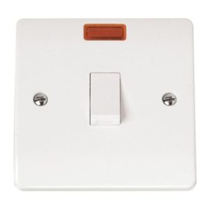 CLICK MODE SWITCH PLATES 20A 1-GANG 2 POLE 20A SW + NEON WITHOUT FLEX OUTLET