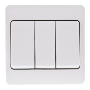 CLICK MODE SWITCH PLATES WIDE ROCKERS 10AX 250V 3-GANG 2WAY WIDE ROCKER SWITCH