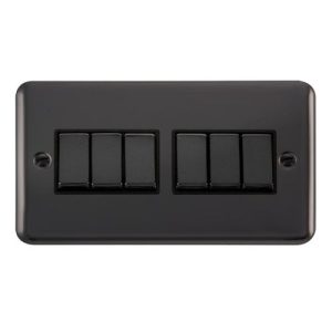 CLICK DECO PLUS BLACK NICKEL 10A 6G 2 WAY INGOT SWITCH