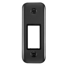 CLICK 1G BLACK NICKLE ARCHITRAVE FRONT PLATE