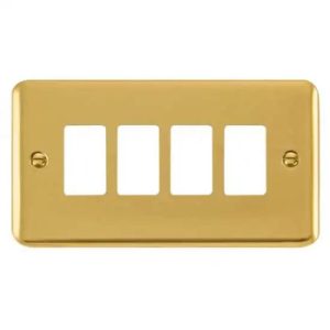 CLICK TWIN APPERTURE 2 + 2 POLISHED BRASS