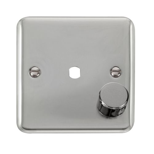 CLICK 1G DIMMER PLATE DECO PLUS POLISHED CHROME