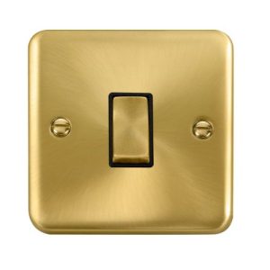 CLICK DECO PLUS SATIN BRASS 10A 1G 2 WAY INGOT SWITCH