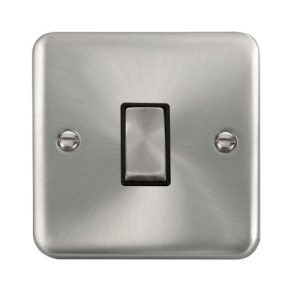 CLICK DECO PLUS SATIN CHROME 10A 1G 2 WAY INGOT SWITCH