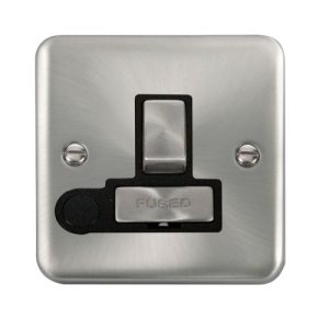 CLICK DECO PLUS SATIN CHROME 13A FCU INGOT SW & FO